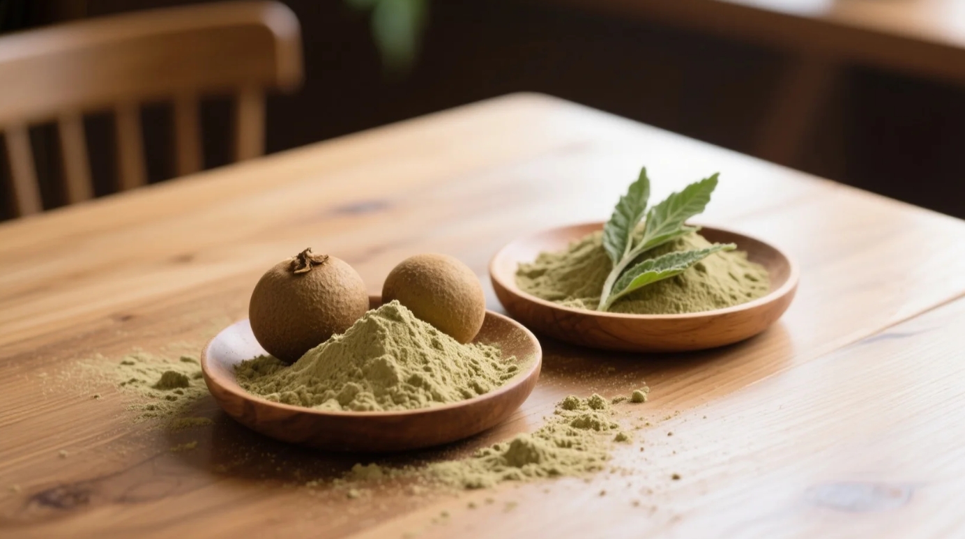 organic monk fruit extract powder & organic stevia extract powder