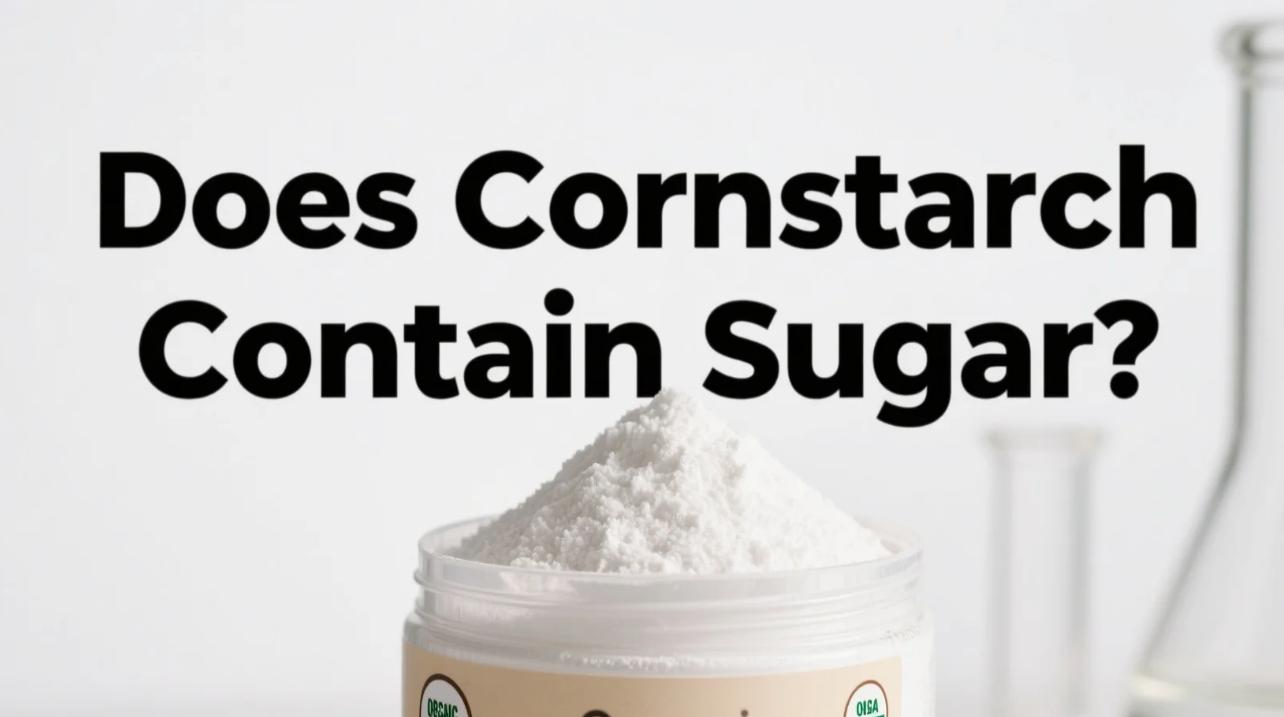 Does Cornstarch Contain Sugar
