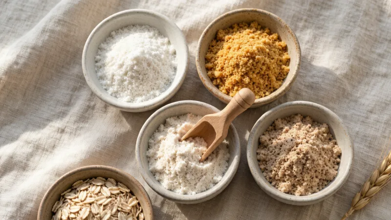 Organic Specialty Flours: 2025 Market Sizes and How the Flours Compare 7 An overhead flat lay of assort 2026 08 19T01 35 22.png cropped 800x450 png